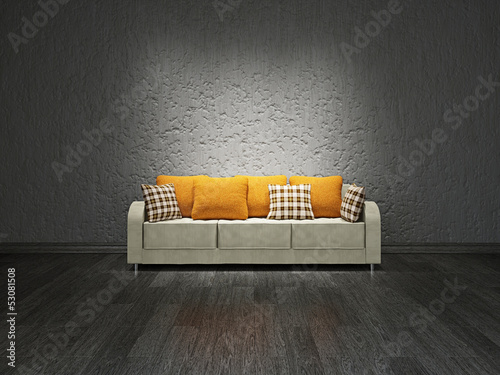 Sofa near the wall