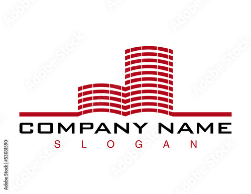 Red building logo
