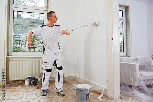 Bild auf Leinwand professional painter at work