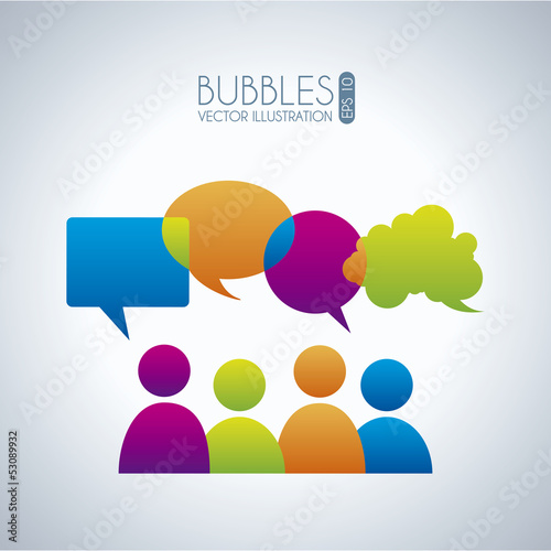 bubbles communication icons