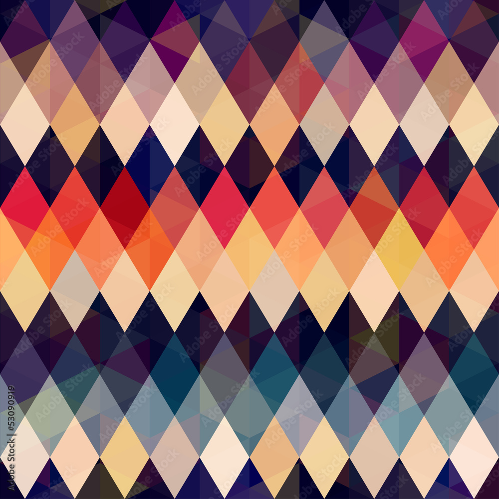 seamless retro diamond background