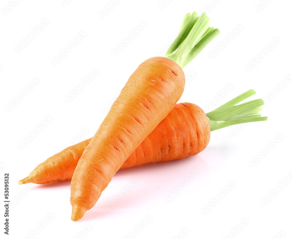 Sweet carrot in closeup - obrazy, fototapety, plakaty 