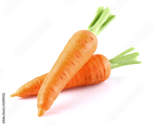 Photo Sweet carrot in closeup