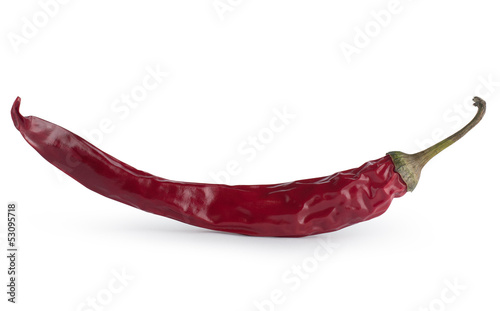 Wallpaper Mural Dried chili pepper. Isolated with clipping path