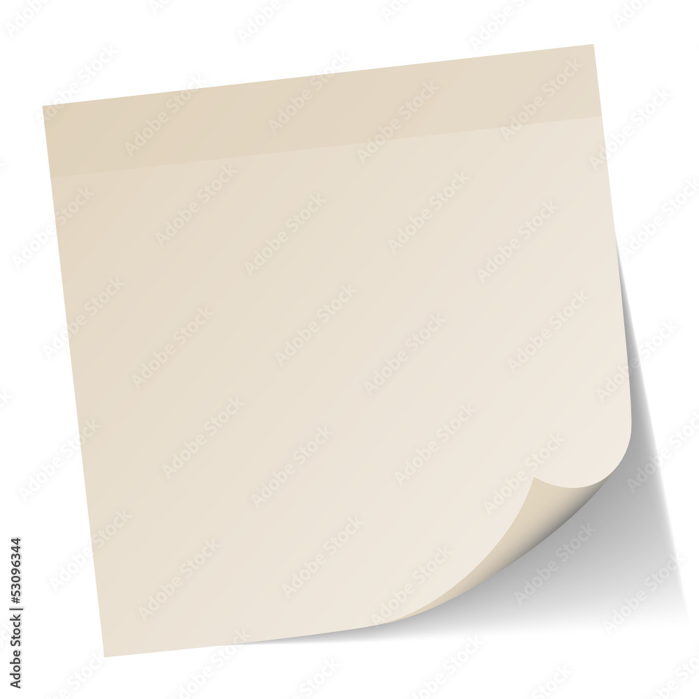 Beige Stick Note