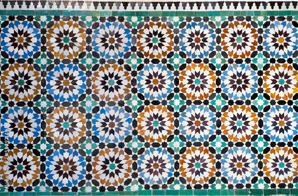 Fototapeta premium moroccan vintage tile background