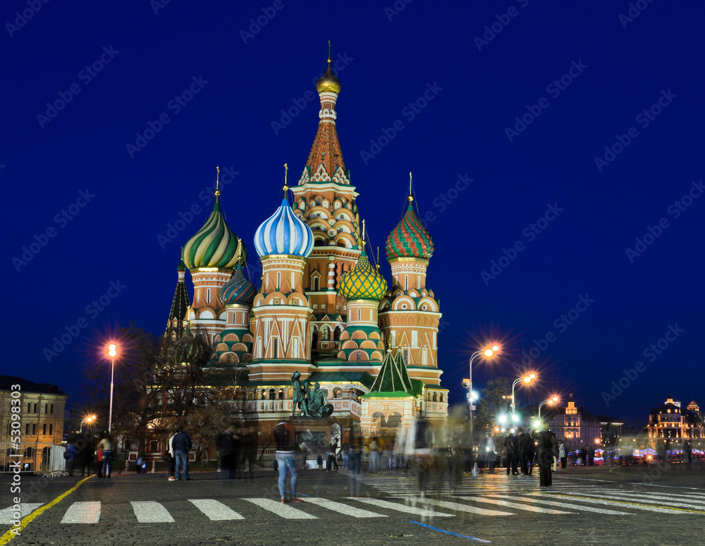 St. Basil's Cathedral on Red Square, Moscow, Russia