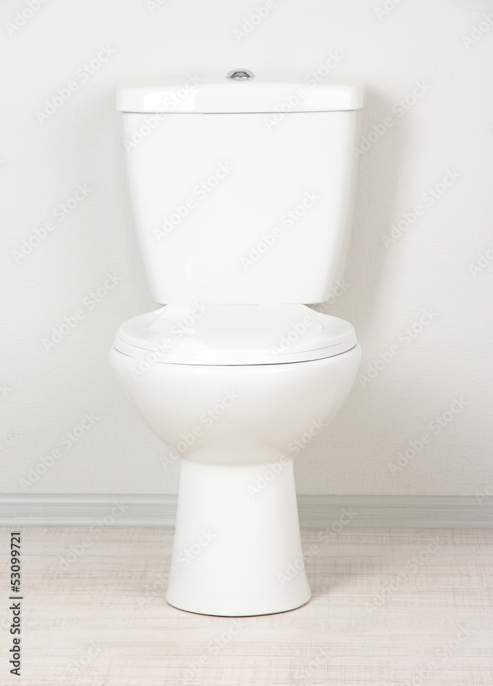 White toilet bowl in a bathroom White toilet bowl in a bathroom