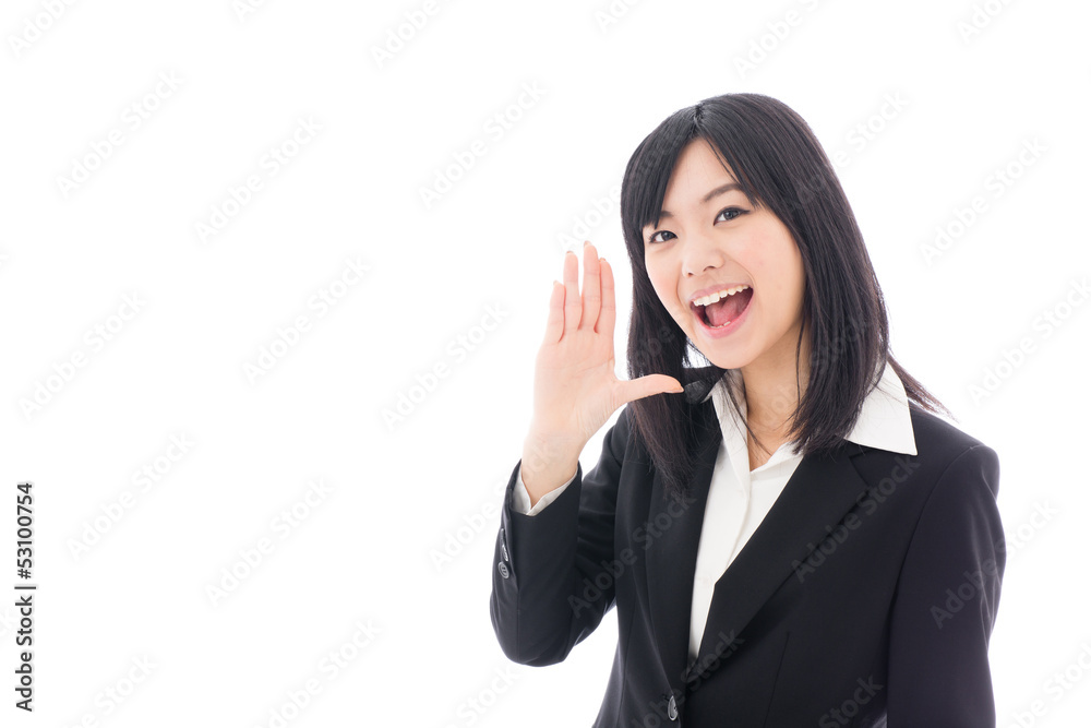 attractive asian businesswoman yelling attractive asian businesswoman yelling
