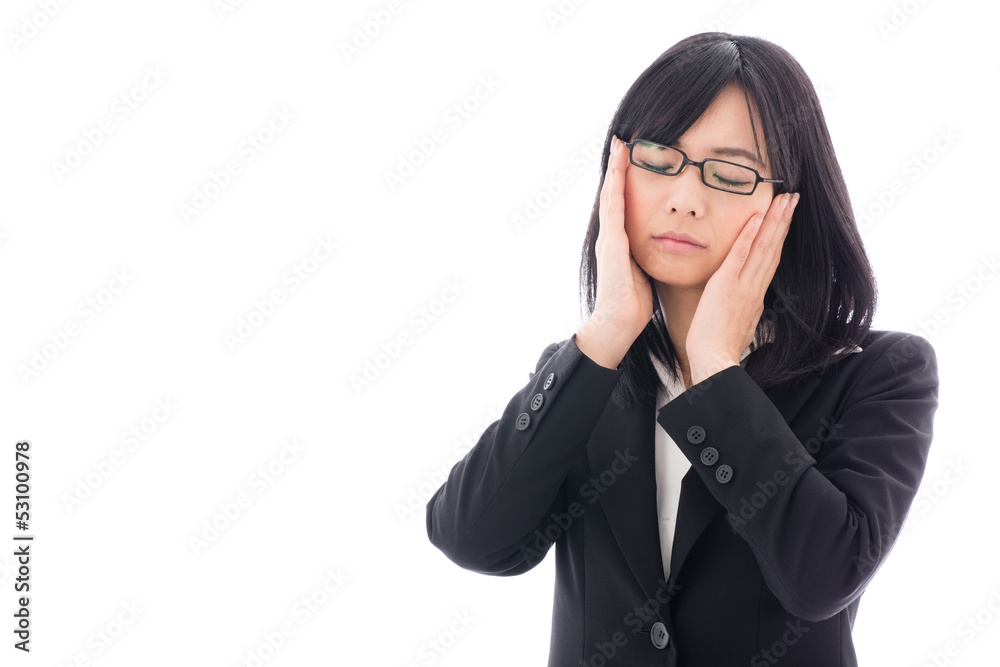 attractive asian businesswoman worried attractive asian businesswoman worried