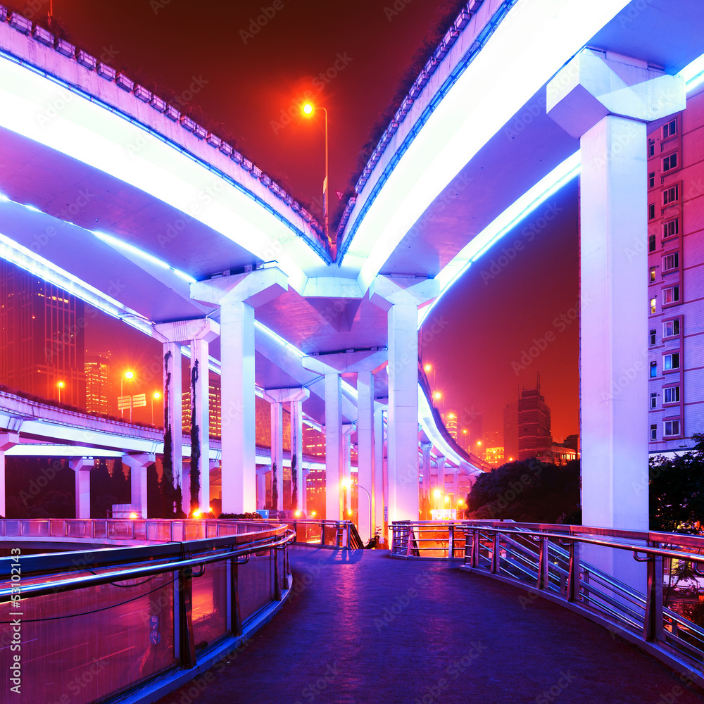 Fototapeta Shanghai viaduct