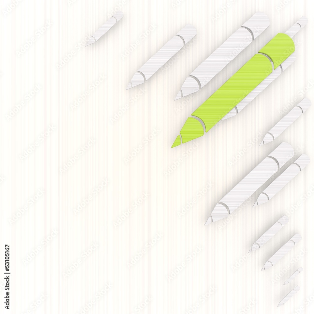 Naklejka premium Illustration of a exclusive pencil background with pictogram