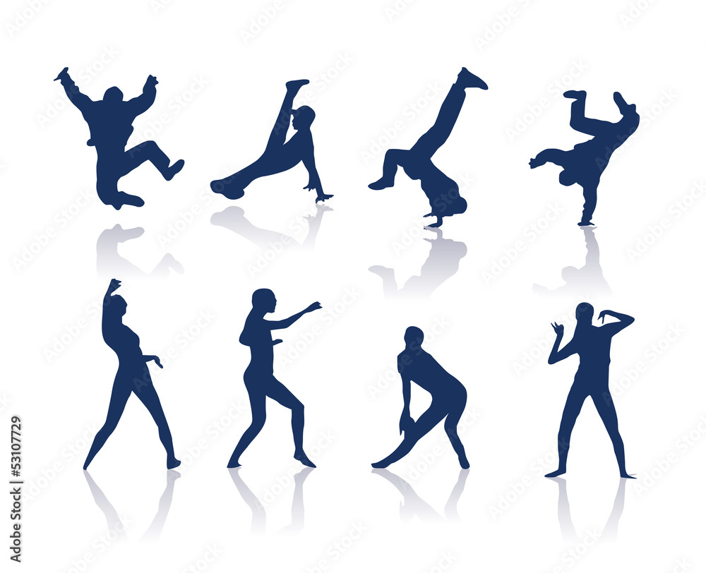 Dancing silhouettes Dancing silhouettes