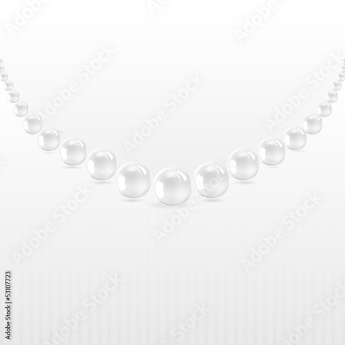Perls on a white background