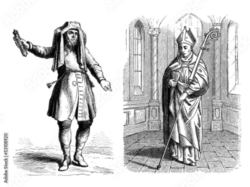 Photography Antiquity - Jew High Priest & Christian Bishop