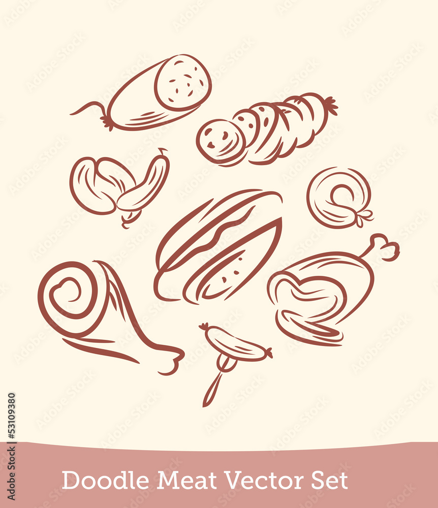 meat set doodle