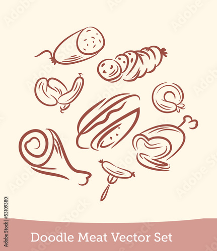 meat set doodle