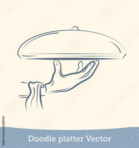 doodle platter on hand