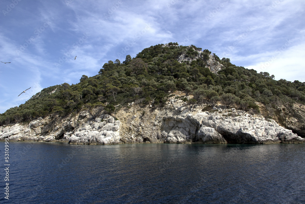 Turtle island in Greece
