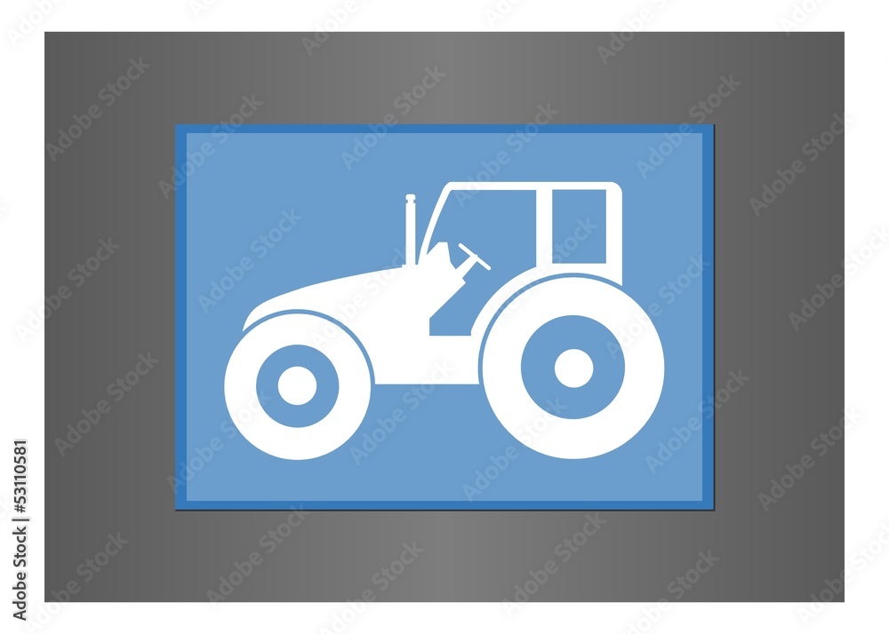 Tracteur dans un tableau Tracteur dans un tableau