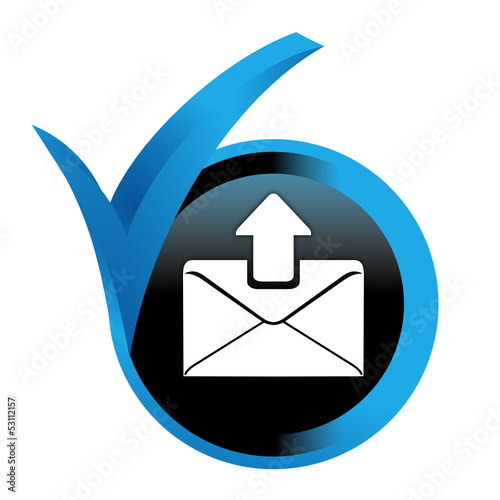 email envoyé sur bouton validé bleu