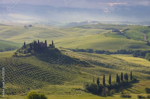 Toskana Haus im Nebel - Tuscany house in fog 02