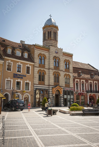 City center of Brasov, Romania