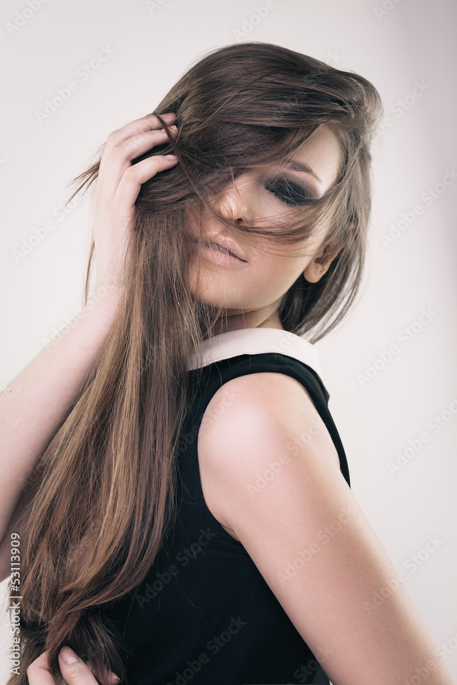 Fashion brunette beauty