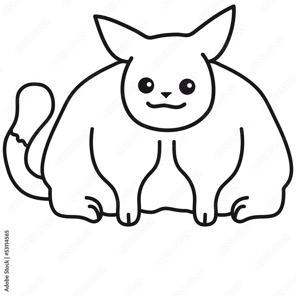 Cute Fat Cat