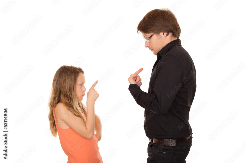 Conflict between father and daughter Conflict between father and daughter