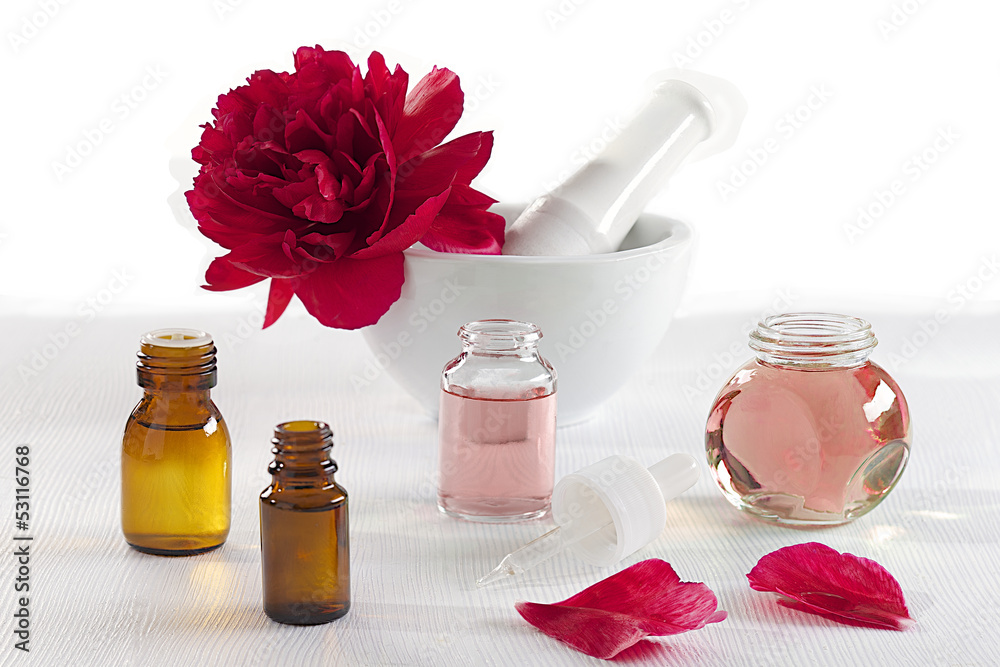 Pivoine - Huile essentielle & Parfum Stock Photo | Adobe Stock