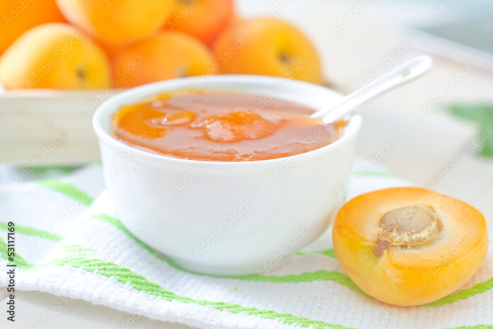jam and apricot jam and apricot