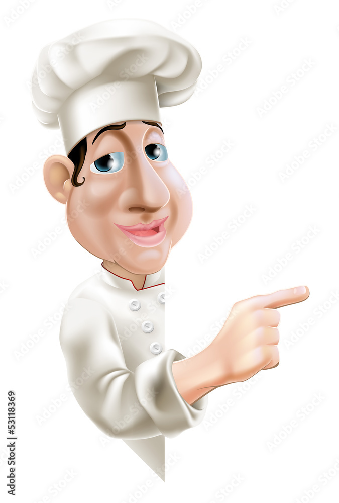 Side Pointing Chef Side Pointing Chef