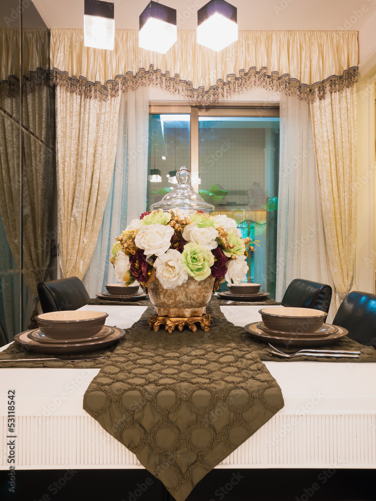 modern dining room