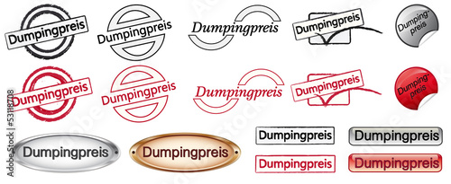 Buttonset Dumpingpreis