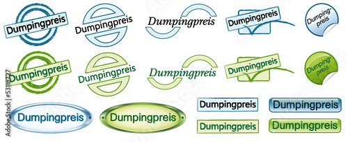 Buttonset Dumpingpreis