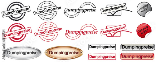 Buttonset Dumpingpreise