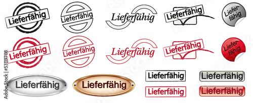 Buttonset Lieferfähig