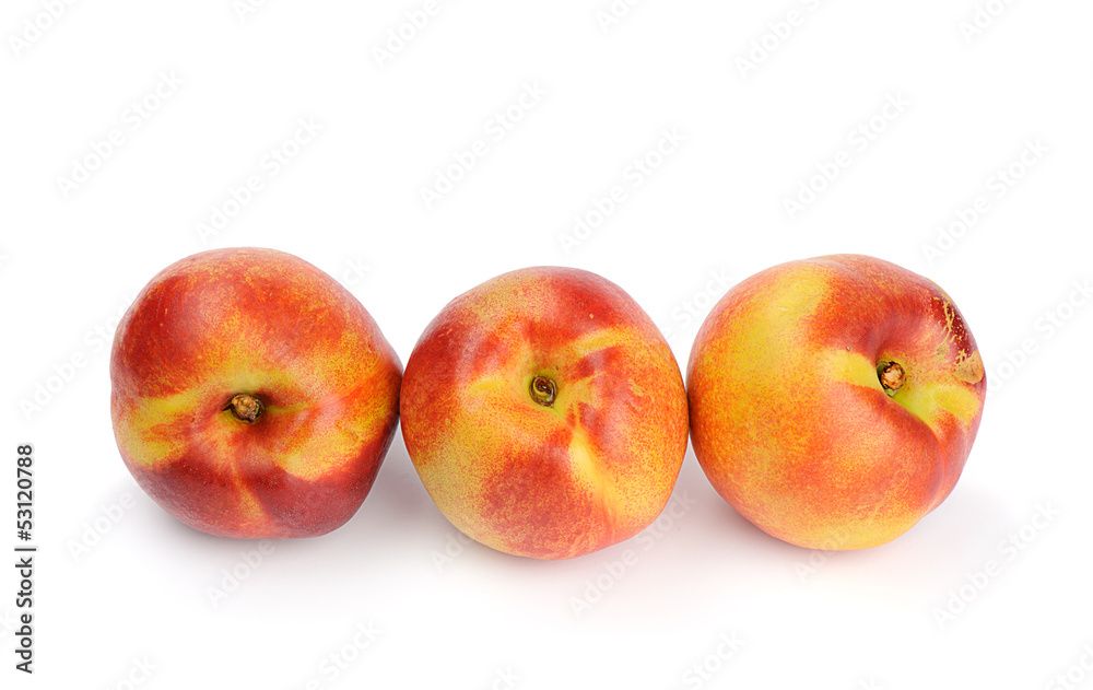 nectarines isolated on white background nectarines isolated on white background