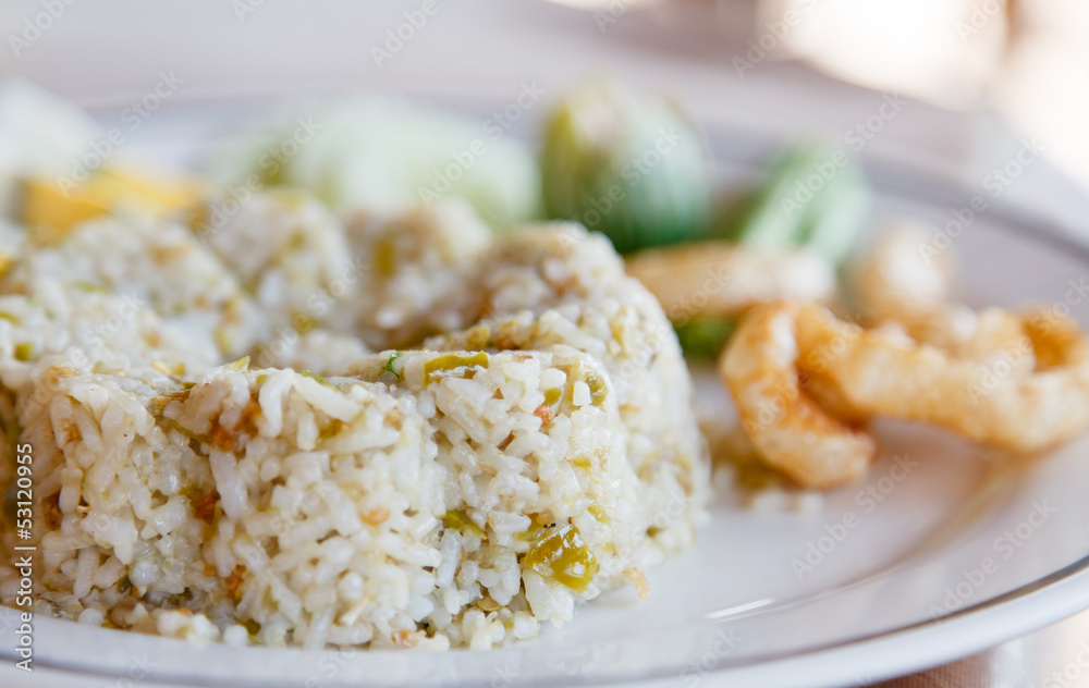 nam-prick-num fried rice nam-prick-num fried rice