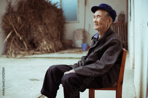 Obraz na płótnie chinese old man w salonie