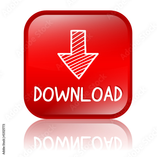 DOWNLOAD Web Button (internet downloads upload click here red)