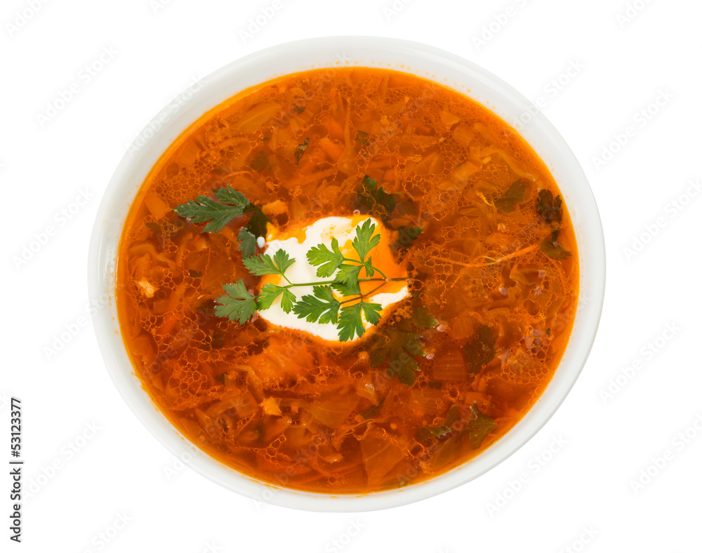 soup with sour cream soup with sour cream