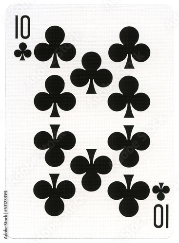 Playing Card - Ten of Clubs