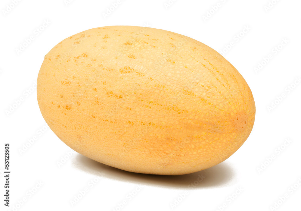 Honeydew melon isolated on white with path Honeydew melon isolated on white with path