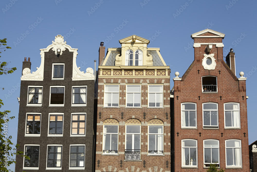 Amsterdam, Niederlande - Dachgiebel