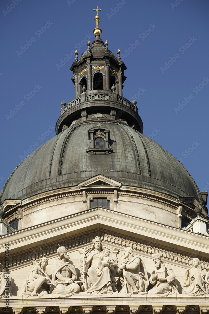 The center dome of St. Stephen (Szent Istv?n) Basilica in Budape