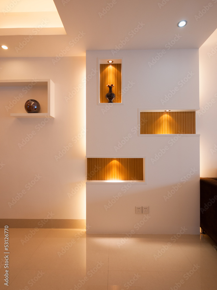 home interior with modern decoration