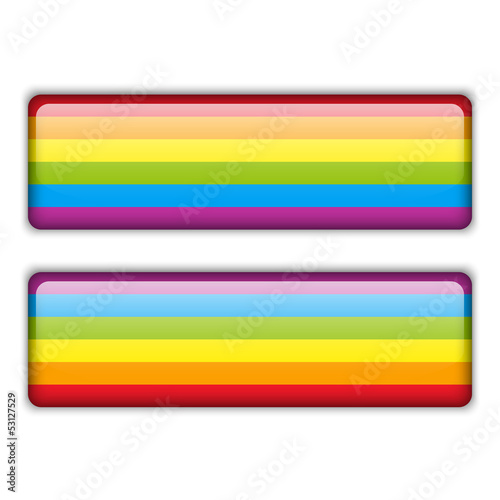 Gay Flag Equal Striped Sticker