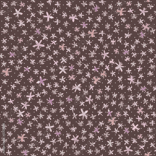 Seamless pattern of little flowers
